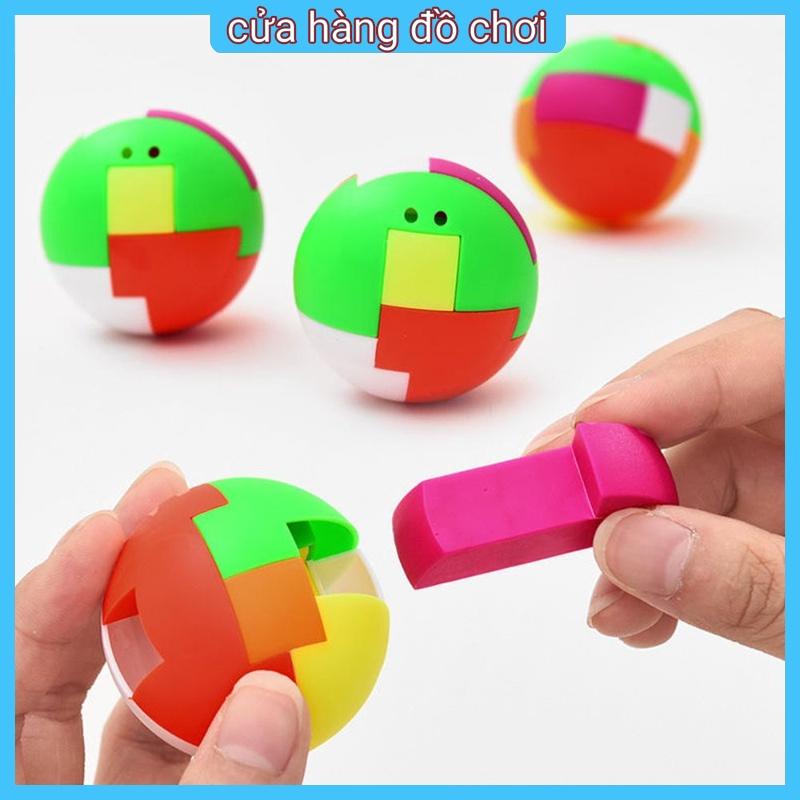 1 Quả Bóng Lắp Ráp Bằng Nhựa Mini Nhiều Màu Sắc Sáng Tạo Cho Bé