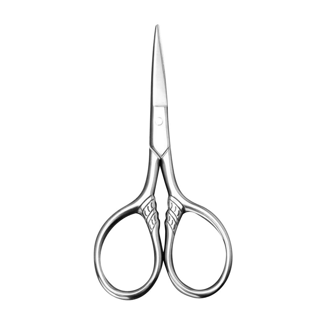 Stainless Steel | Beard Care Products, Scissors for Eyebrow, Nose Hair, Ear, Dog Hair Trimming - Nasal Scissors for Men, Women, Nose Hair Scissors