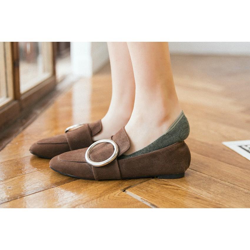 Tất Nữ Búp Bê Cao Cấp, Vớ Nữ mang giày lười, giày cao gót có đệm cao su chống trượt gót - NUCN-CC-01