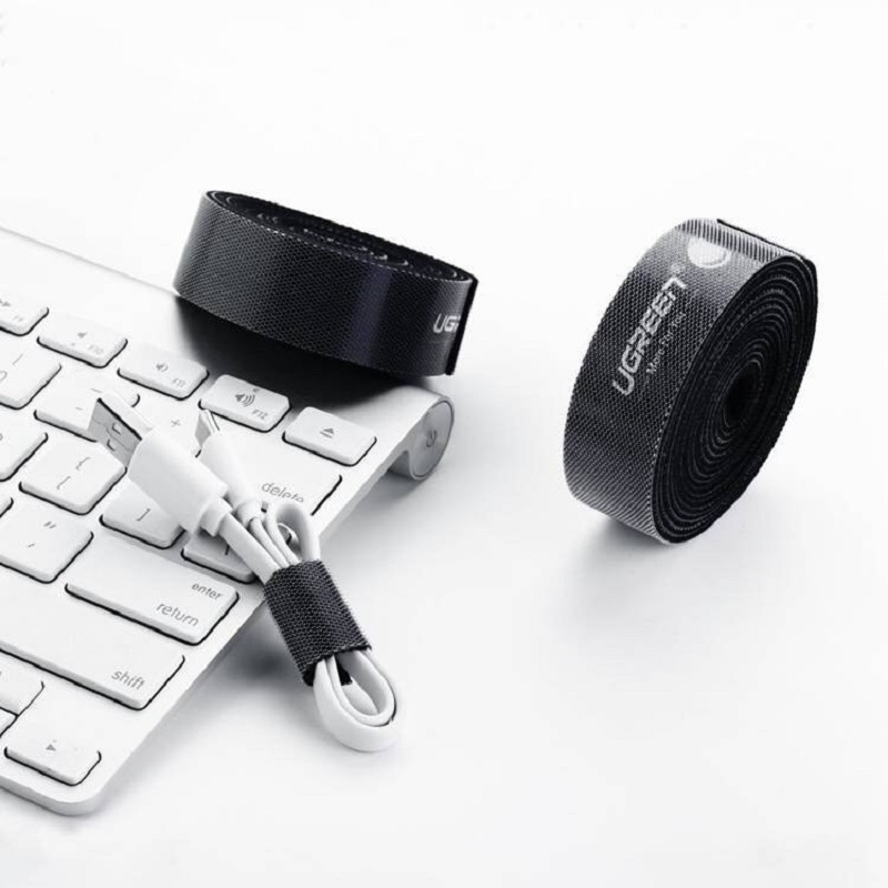 Dây dán tiện dụng chất liệu plastic màu đen dài 2M Ugreen hàng chính hãng