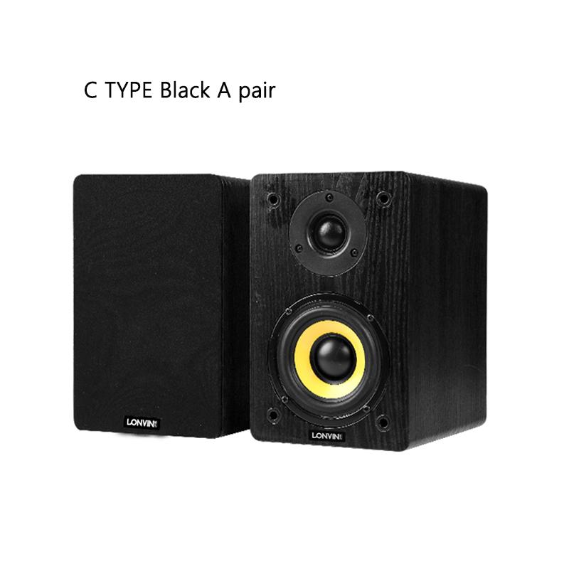 Loa độ trung thực cao công suất cao 120W Home HIFI Fever Âm thanh thụ động Rạp hát tại nhà Giá sách Máy tính để bàn Surround Loa 4 inch Màu sắc: Vàng