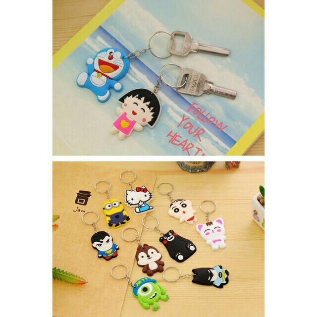 Móc khóa silicon hình thú siêu cute