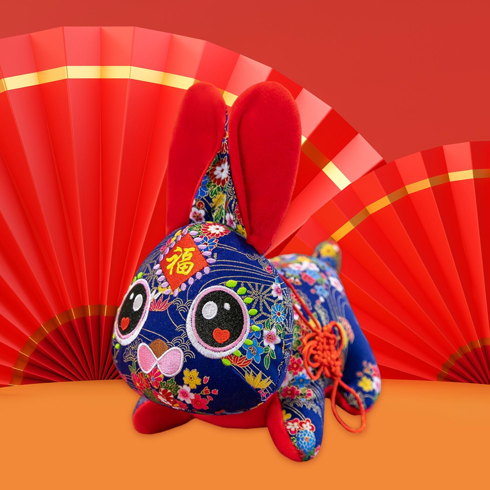 2 New Year Rabbit Plush Toy Stuffed Animals