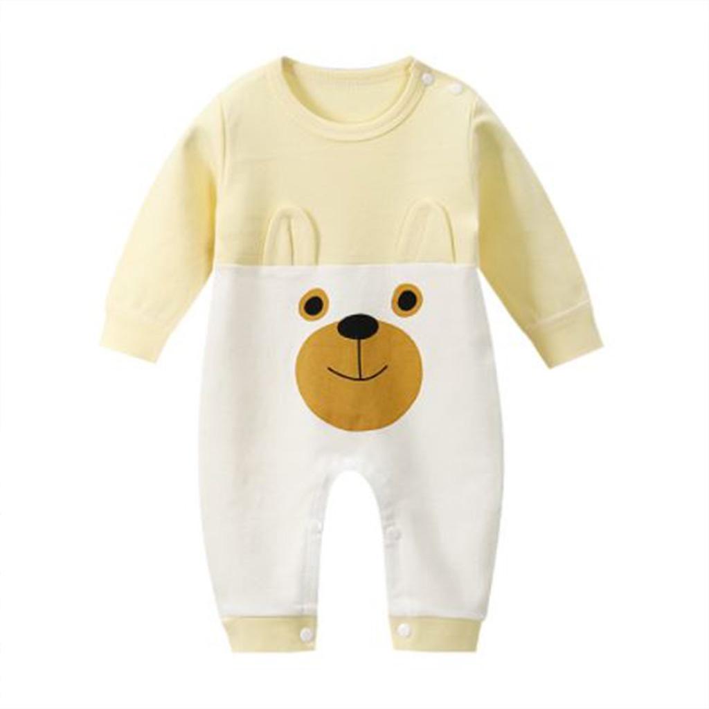 Bodysuit cho bé bộ body dài tay liền thân cho bé trai gái sơ sinh 3 - 12kg hàng Quảng Châu vải cotton xịn đẹp – BD06