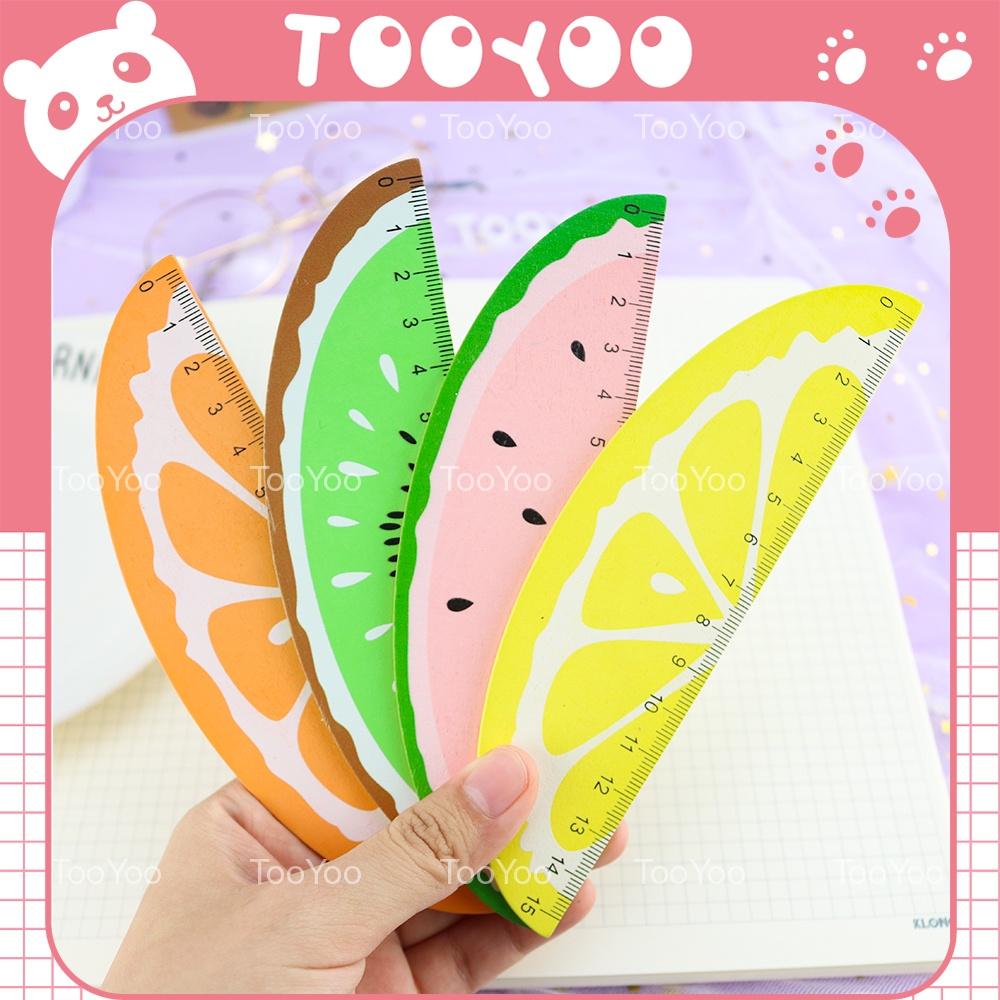 Thước kẻ gỗ hình hoa quả dễ thương cute TY0059