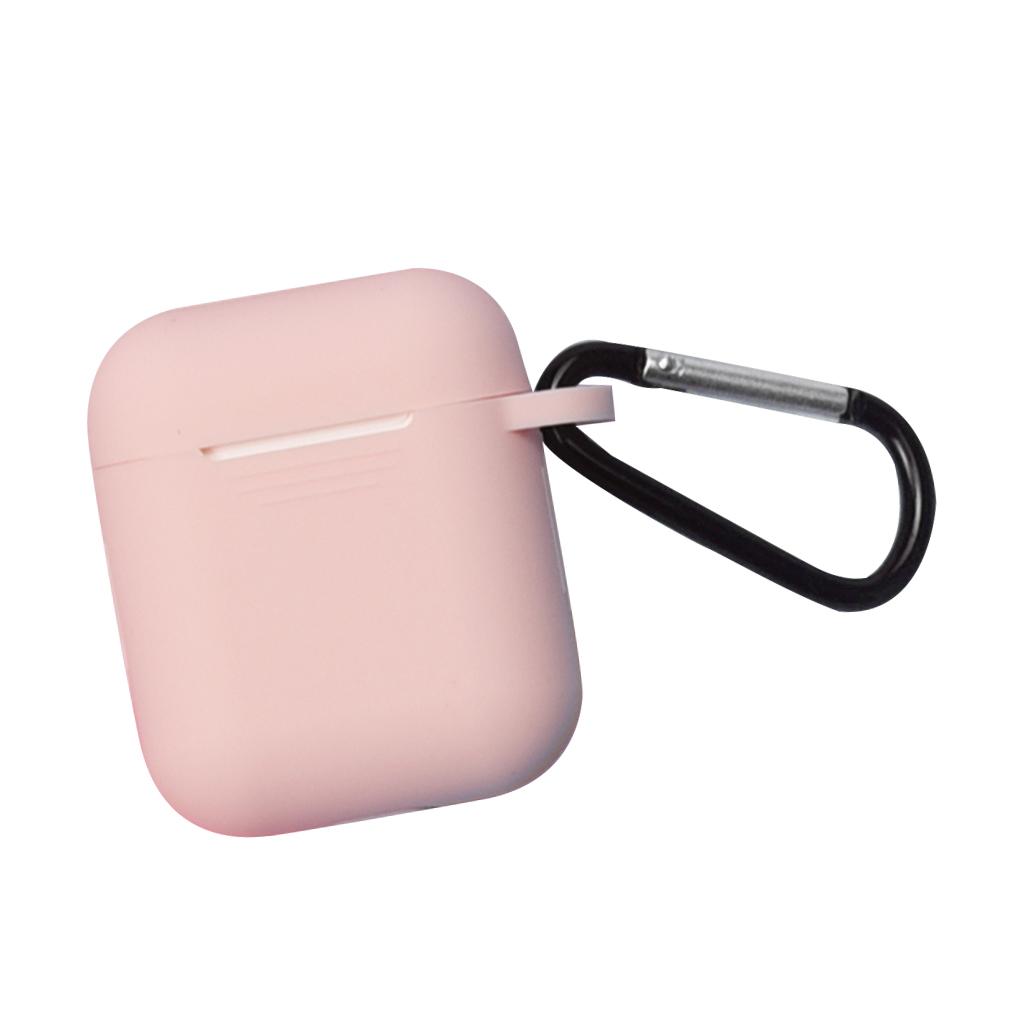 Ốp Silicon Chống Bụi Cho Vỏ Sạc AirPods W / Carabiner