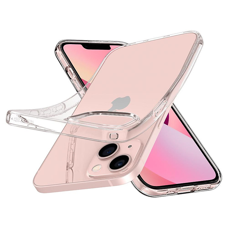 Ốp lưng chống sốc Spigen Liquid Crystal trong suốt cho iPhone 13 Promax - Hàng nhập khẩu