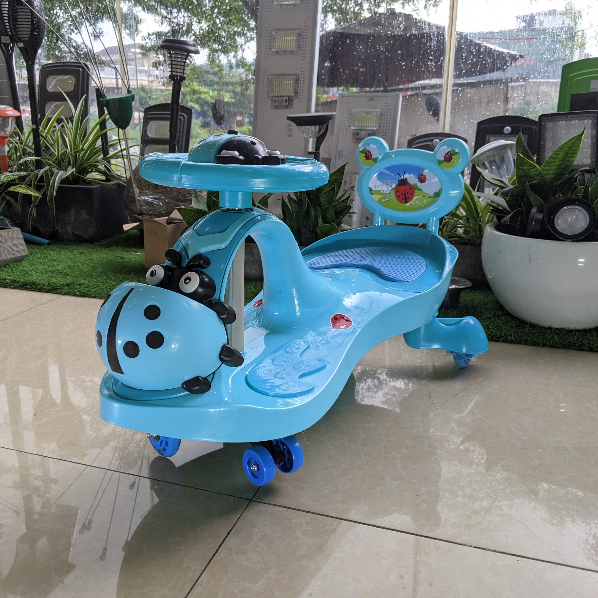 Xe lắc tay cho bé có nhạc BABY PLAZA HZL-288-1