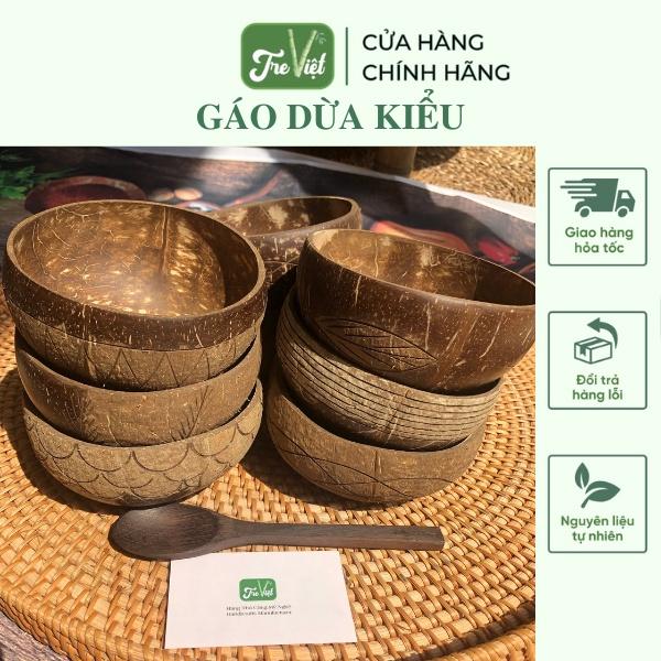 Bát Gáo Dừa Kiểu - Bát Gáo Dừa Khắc - Coconut Bowl