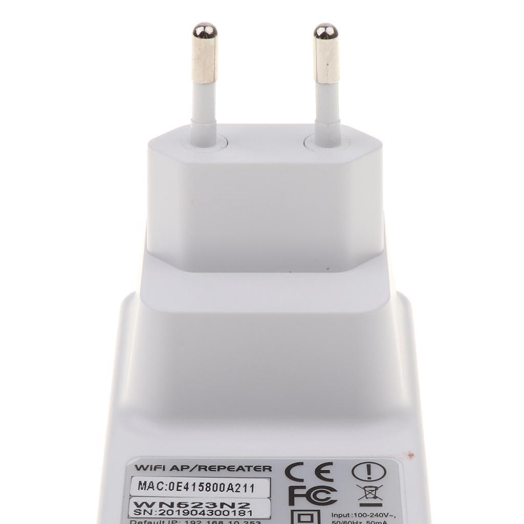300Mbps Wireless Wifi Repeater Signal Booster Double Ports Extender EU Plug