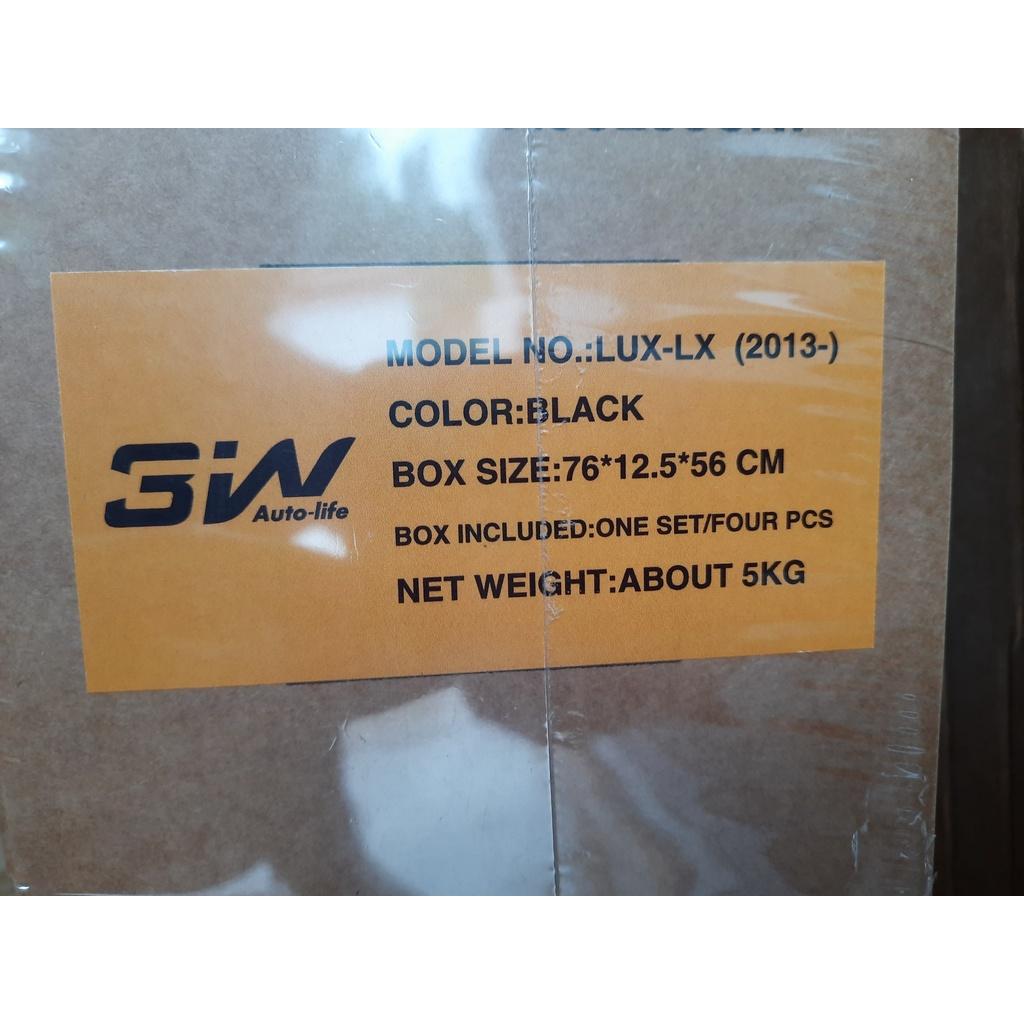 Thảm lót sàn xe ô tô LEXUS LX570  2007-2021 Nhãn hiệu Macsim 3W chất liệu nhựa TPE đúc khuôn cao cấp - màu đen