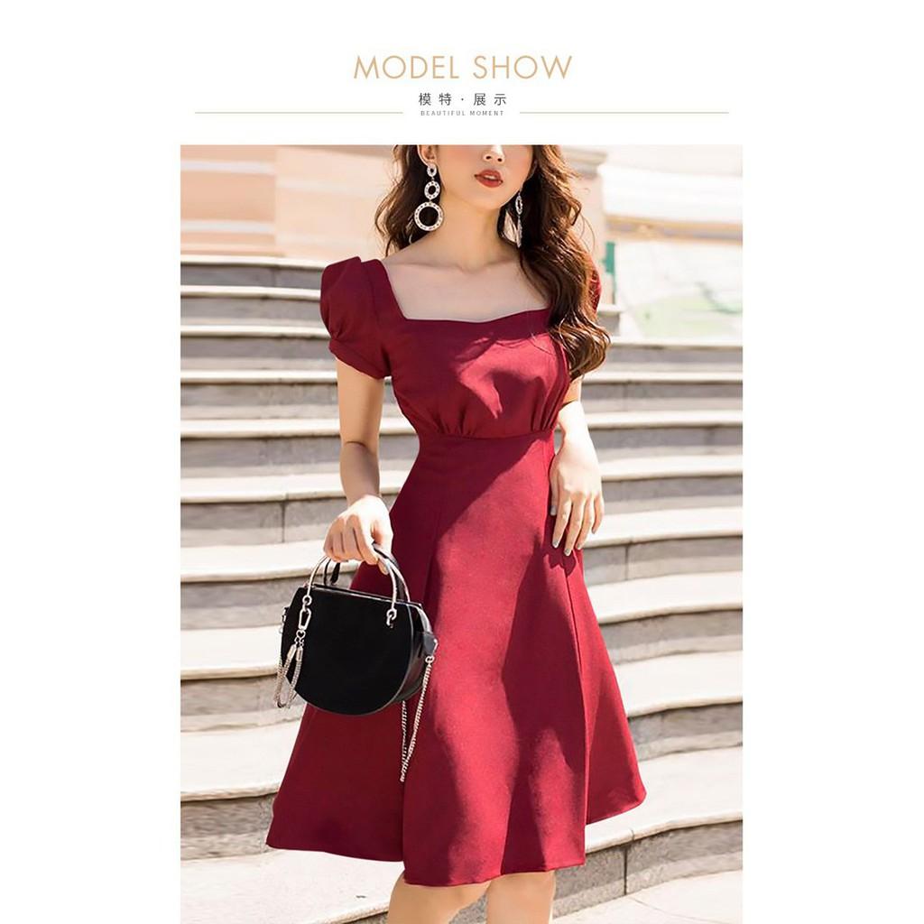ĐẦM XÒE CỔ VUÔNG SIÊU XINH