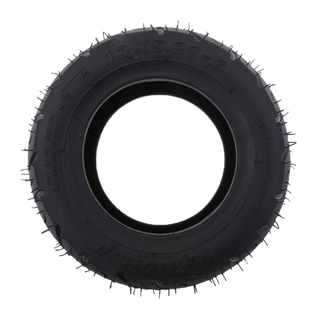 Puncture Resistant 13x5.00-6 Rubber Tire for Scooter Quad Electric Bike