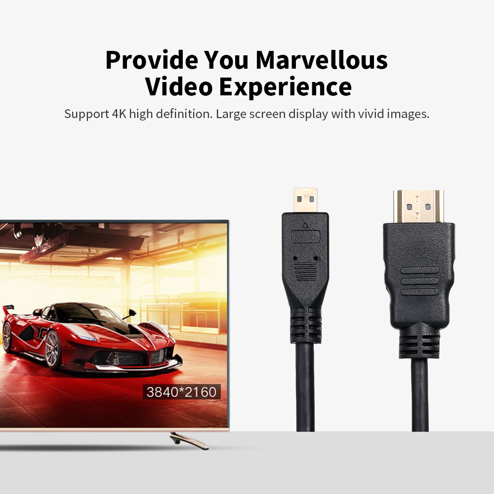 Bộ Chuyển Đổi Micro HD Sang HD 1080p Cho Máy Tính Bảng Camera TV Máy Game Sử Dụng Trong Gia Đình Và Doanh Nghiệp