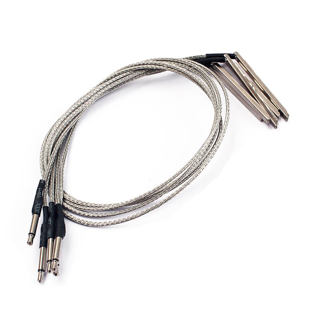 Set of 5 Piezo Cable Pickup for 3 String Cigar Box Acoustic Guitar Accessory