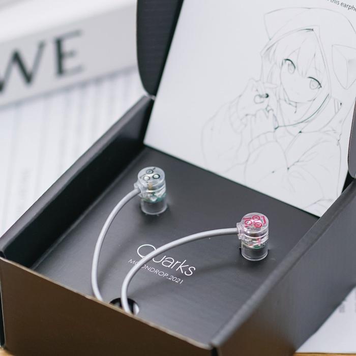 Tai nghe MOONDROP QUARKS có MIC đàm thoại 1 Dynamic Hifi Inear Hàng chính hãng | Nhạc cụ Ballad Không lời Jazz | tai nghe giá rẻ
