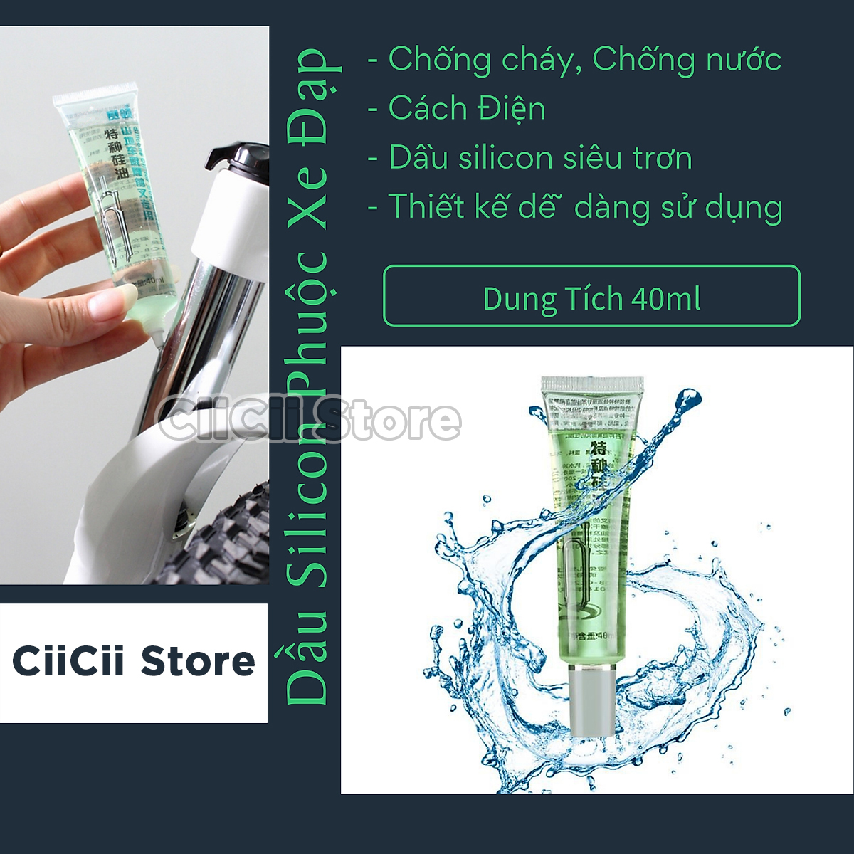 Dầu Phuộc Silicon Bôi Trơn, Bảo Dưỡng, Hấp Thụ Lực Cho Xe Đạp. Hàng Nhập Khẩu