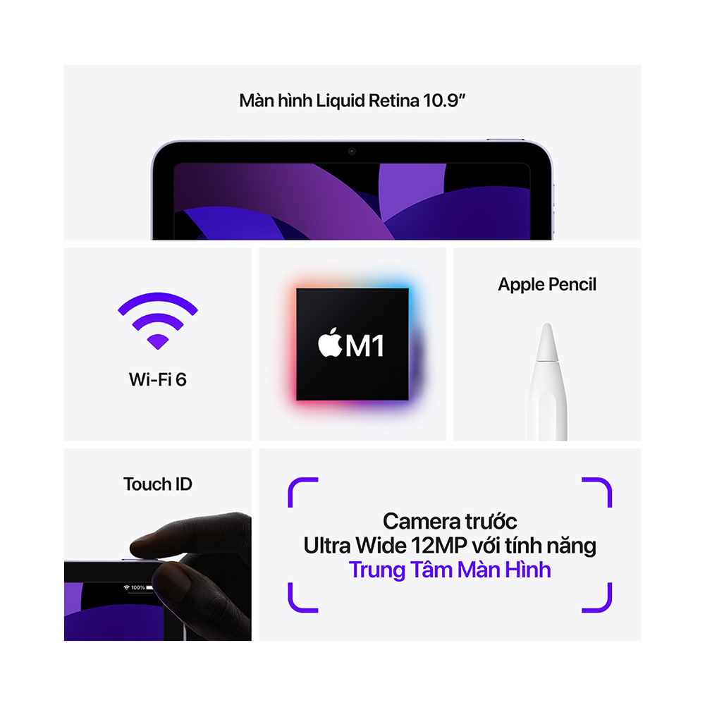 Hình ảnh Apple iPad Air (5th Gen) Wi-Fi, 2022 
