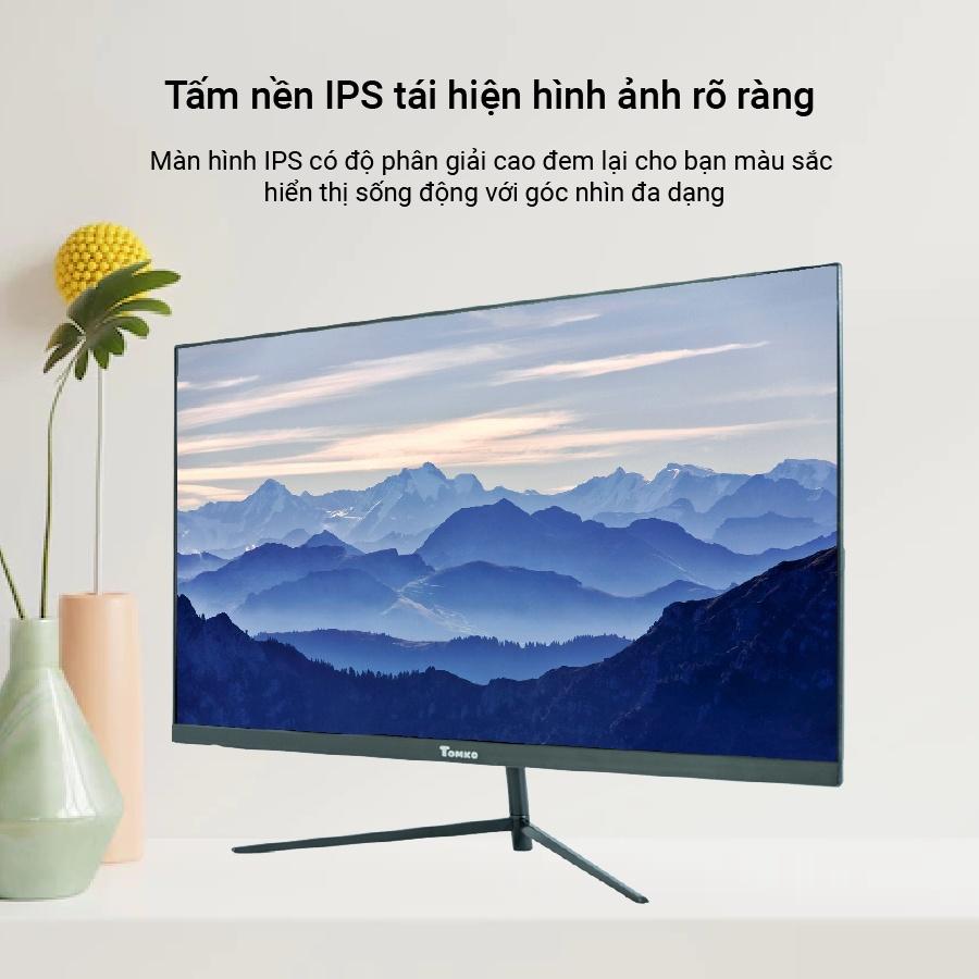 Màn hình máy tính Tomko T2721F 27 inch Full 3 viền IPS 75Hz (HDMI+VGA+DC) - siêu rẻ siêu chất lượng - Hàng chính hãng