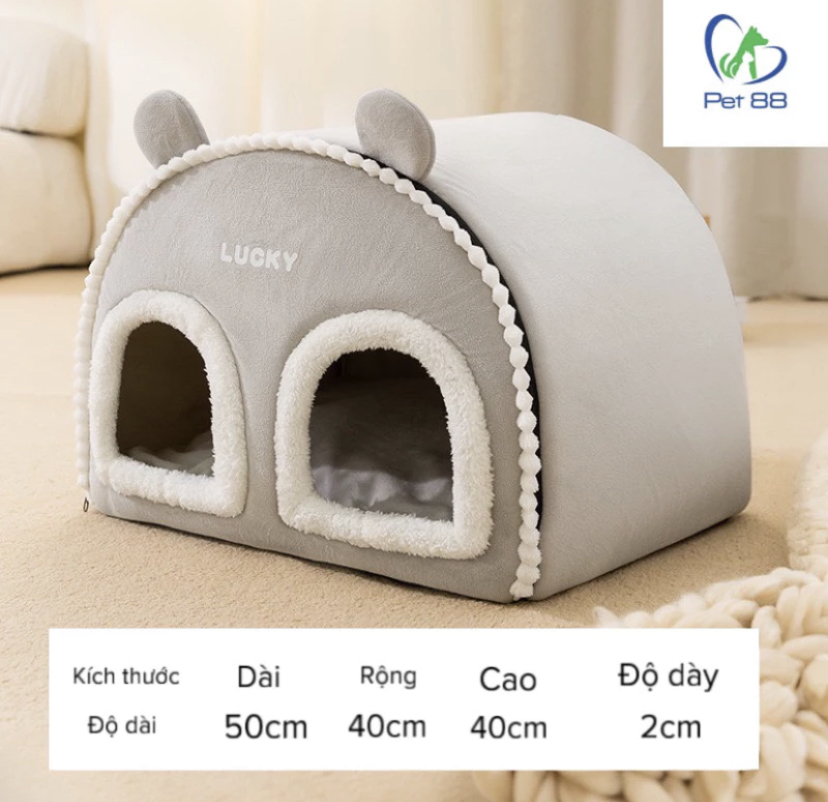 Ổ đệm , Đệm ngủ Lucky 2 cửa cho thú cưng