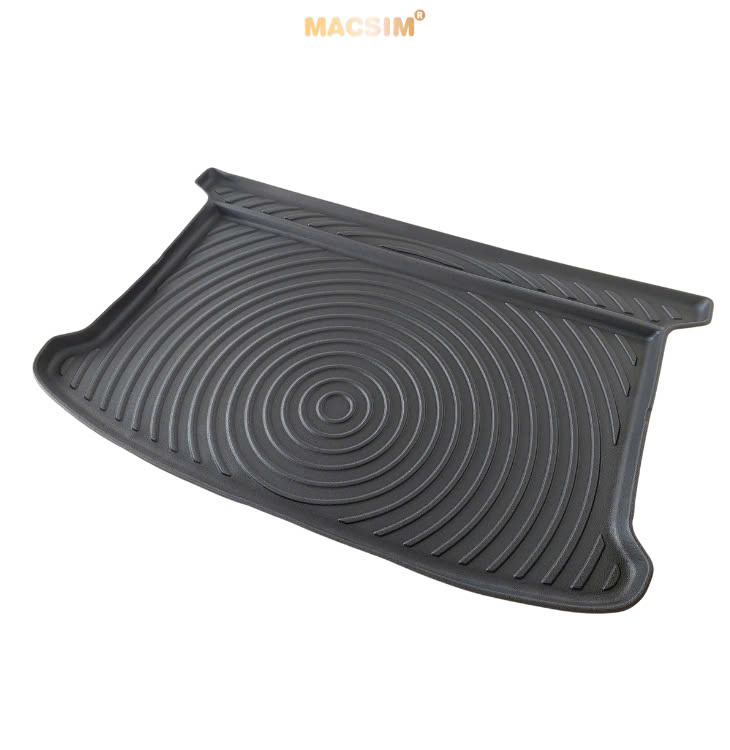 Thảm lót cốp xe ô tô tô sd4 Dolphin 2021+ Nhãn hiệu Macsim chất liệu nhựa TPE + silicon cao cấp màu đen