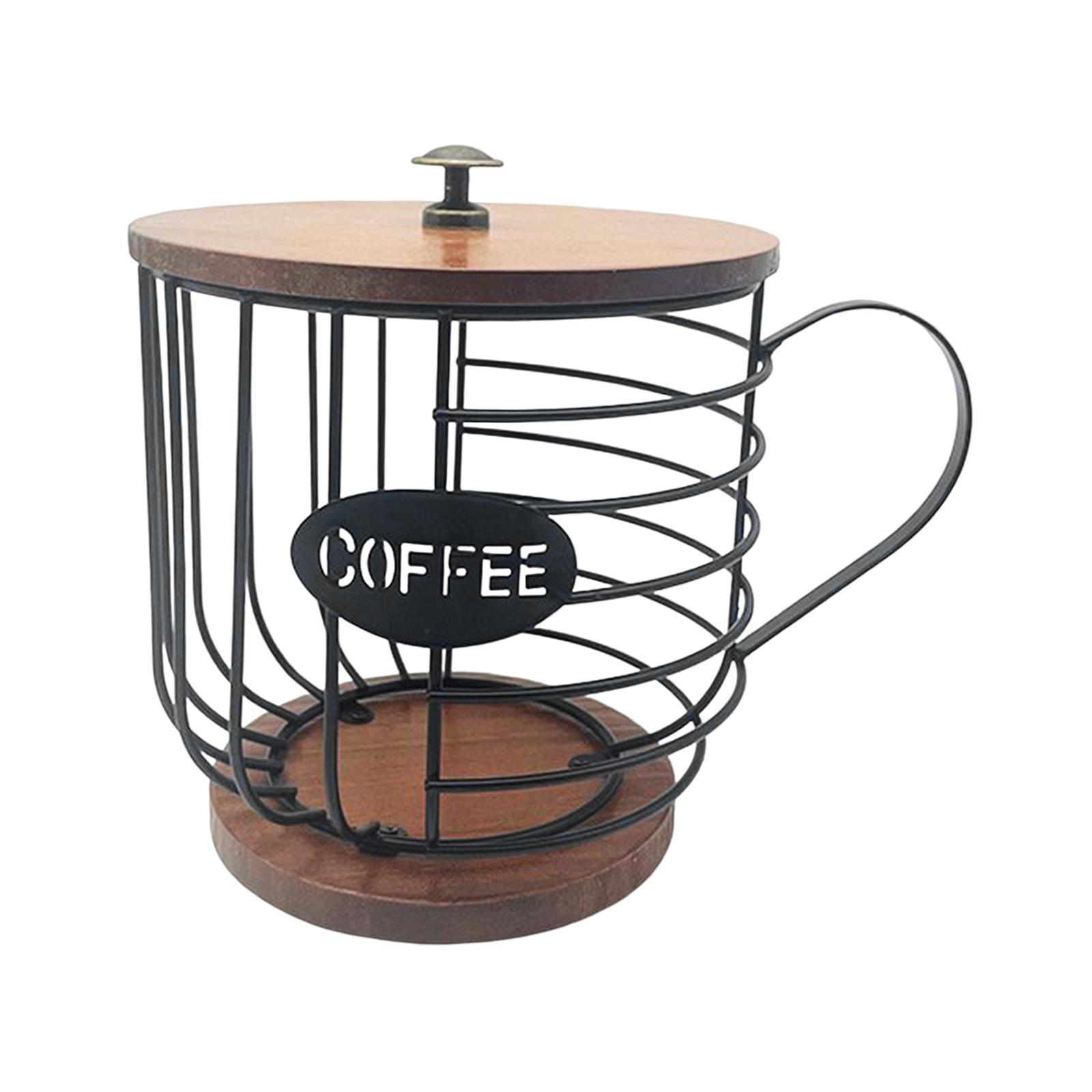 Coffee Pod Holder Organizer Cup Coffee Capsule Storage Basket for Family