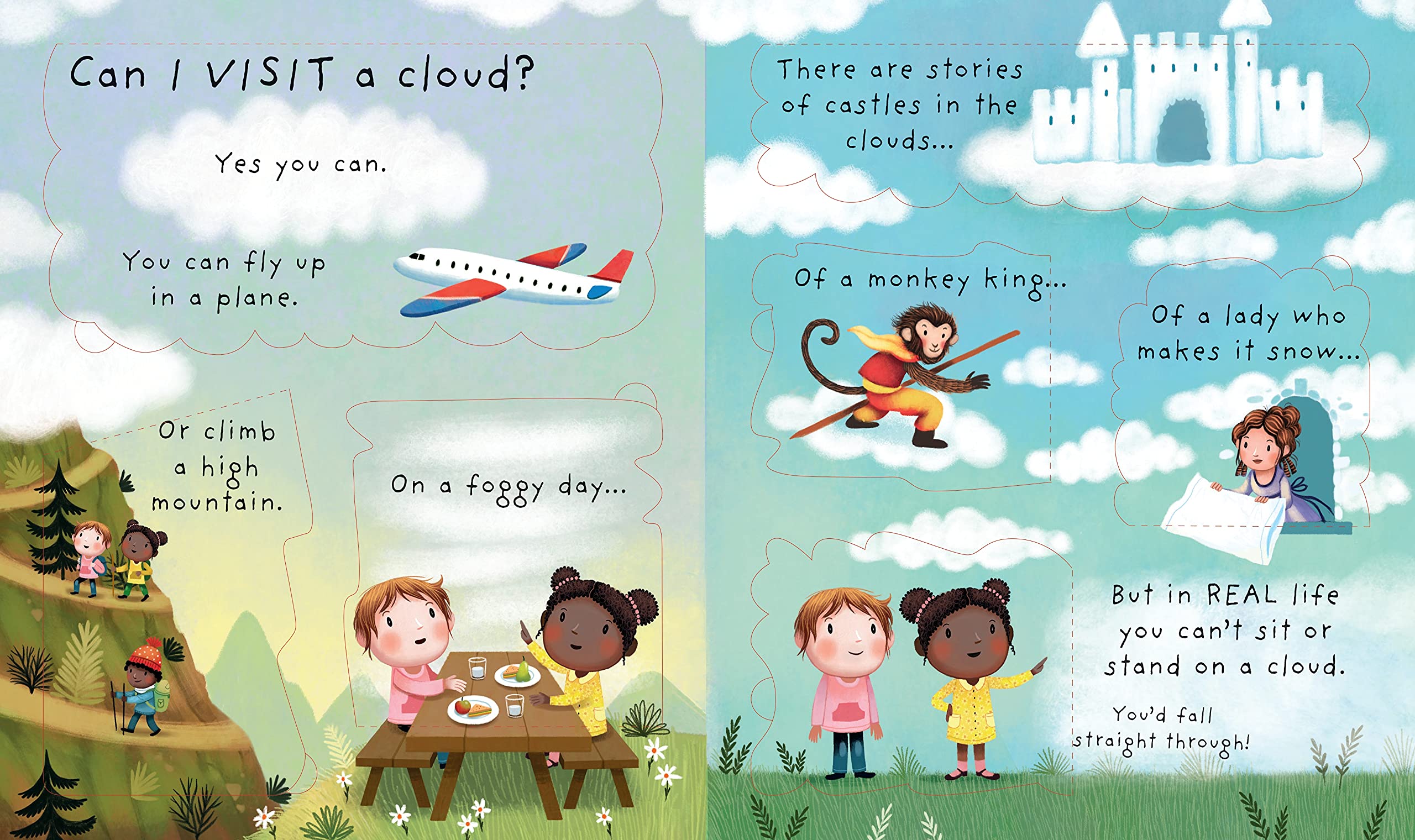 Hình ảnh Sách tương tác tiếng Anh- Lift-the-flap Very First Questions and Answers What are clouds?