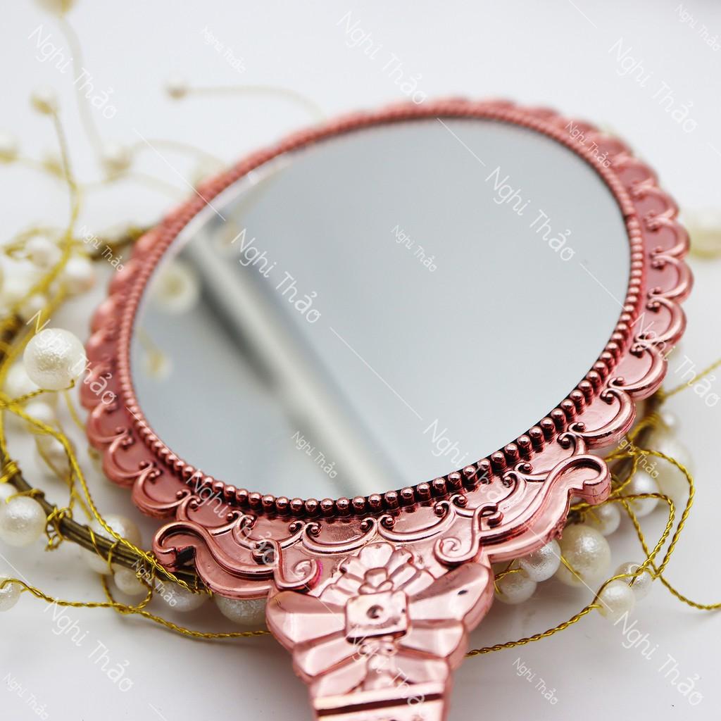 Gương cầm tay , gương hoàng cung cầm tay