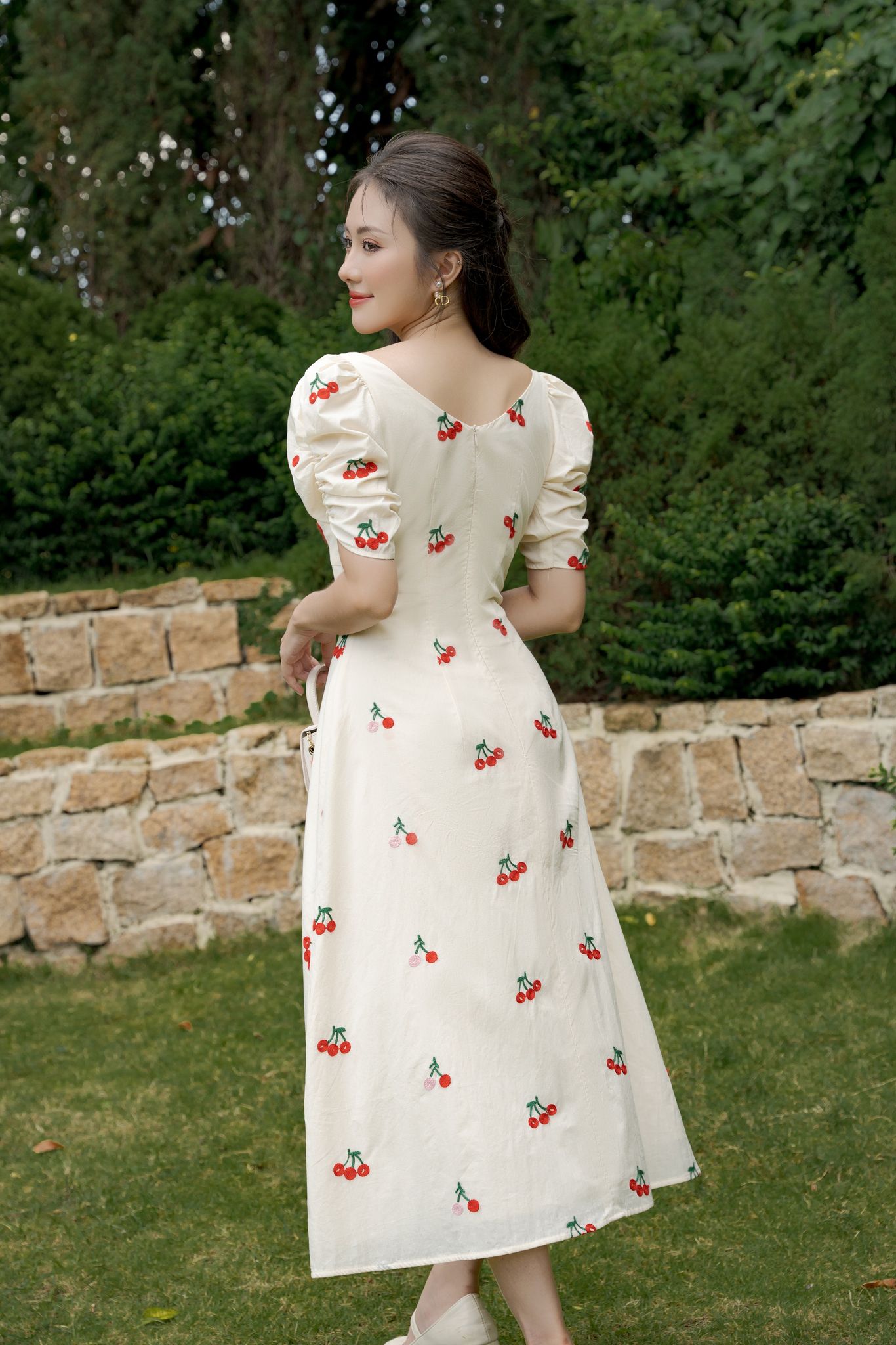 OLV - Đầm Jasmine Puff Sleeve Dress