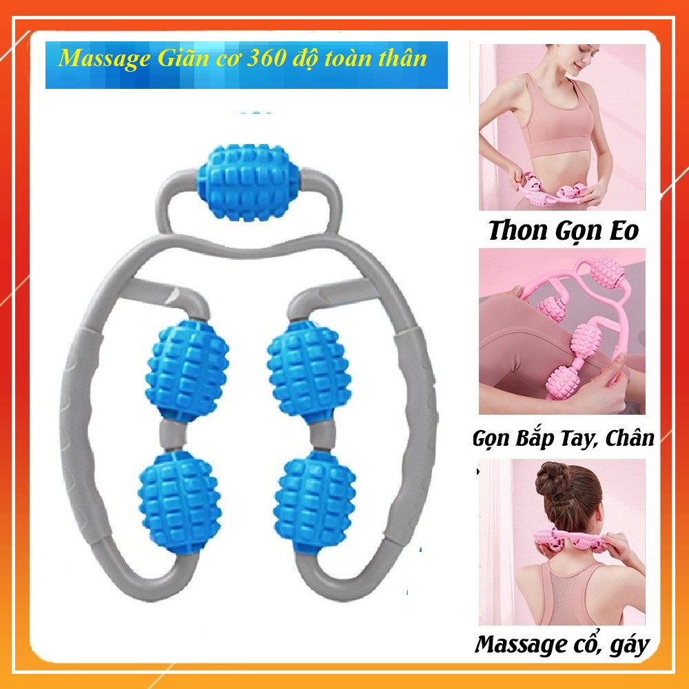 Con lăn Yoga Massage Bắp Tay, Bắp Chân, Con lăn Massage Tiện Dụng Chất Lượng Cao ( màu ngẫu nhiên)