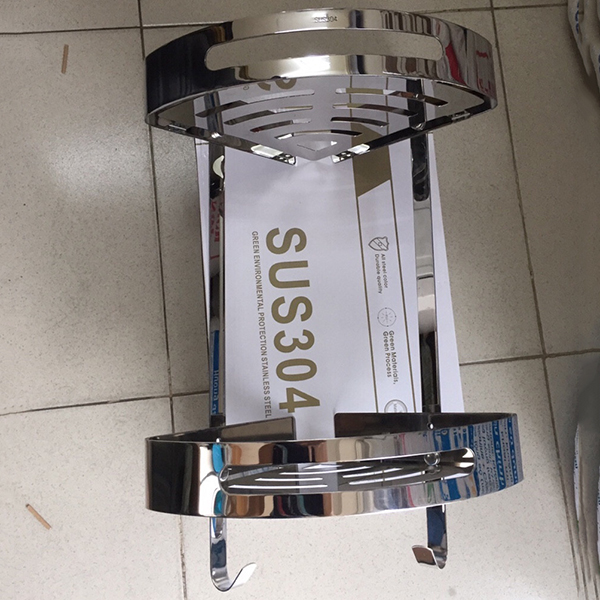 Kệ góc 2 tầng Inox 304