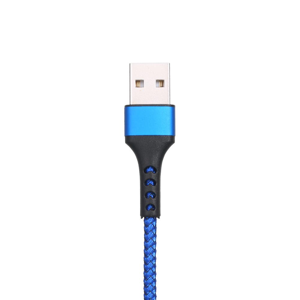 Cáp sạc 3 trong 1 có Micro USB / Type-c Thay thế cho iPhone Xiaomi Huawei Samsung bện 1.2M