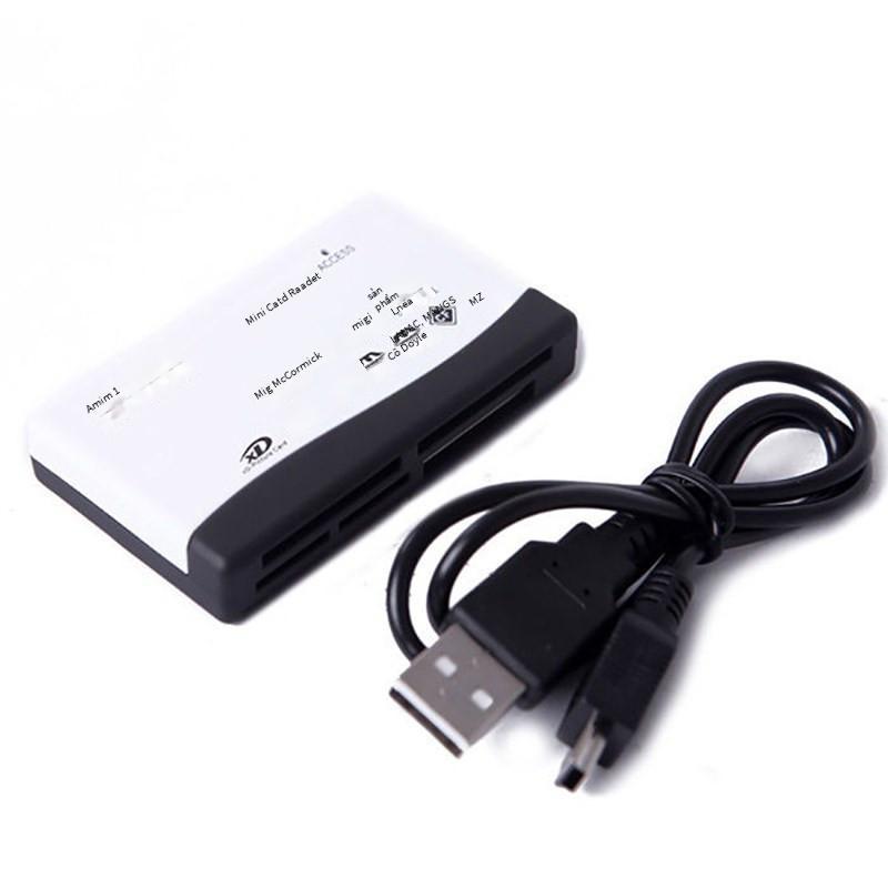 Đảm bảo chất lượng Đầu đọc thẻ USB2.0 hộp mật khẩu thẻ nhớ điện thoại di động tất cả trong một Đầu đọc thẻ tốc độ cao 6 trong một TF/CF