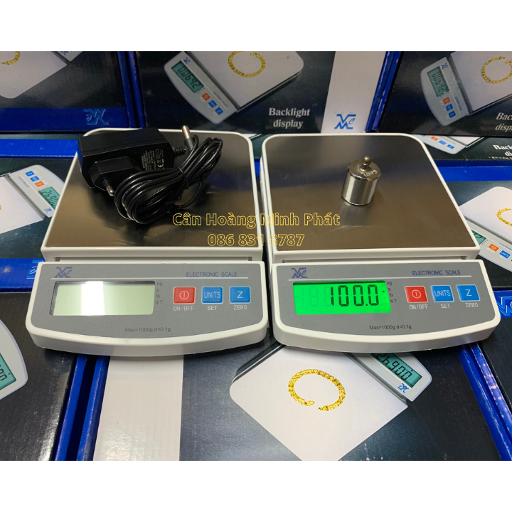 Cân Điện Tử Nhà Bếp Định Lượng 1kg/0.1g FEJ - Cân Chính Xác - Kèm Sạc