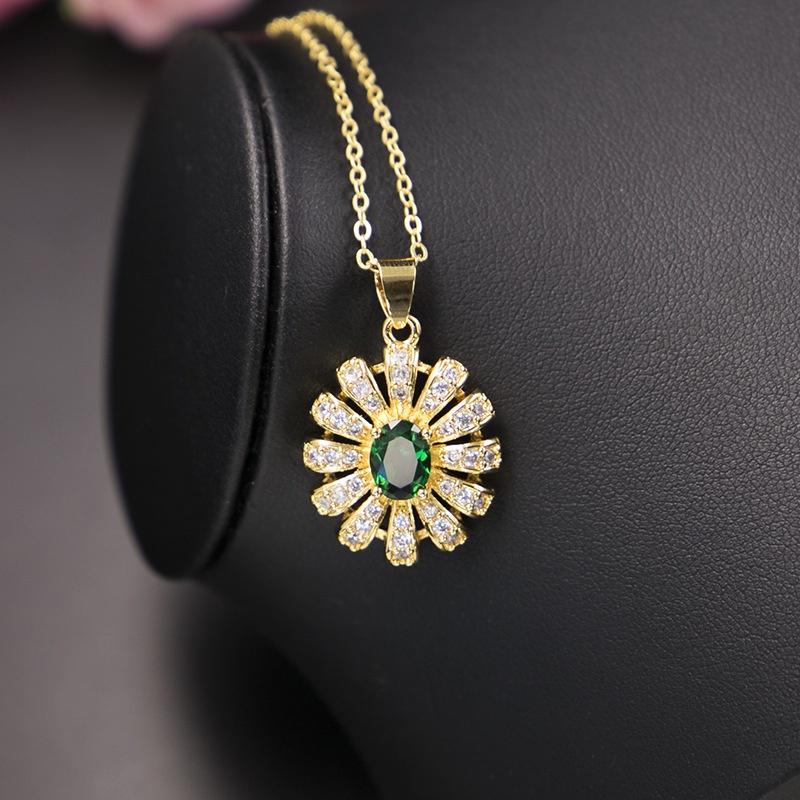 Bộ trang sức Zircon mạ Đồng vàng Rodium cao cấp chống han rỉ bảo vệ môi trường