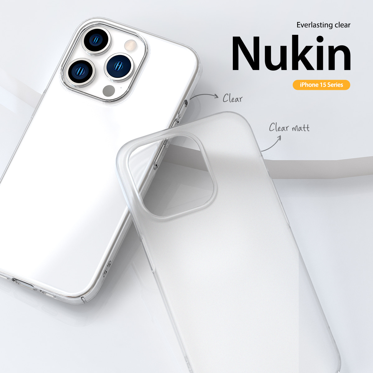 Ốp lưng trong suốt Araree cho iPhone 15 Pro Max | NUKIN - Hàng Nhập Khẩu