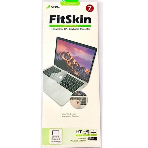 Miếng phủ bàn phím cho MacBook Air 13 inch (Retina 2018 - 2019) hiệu JCPAL FitSkin Tpu siêu mỏng 0.2mm - Hàng nhập khẩu