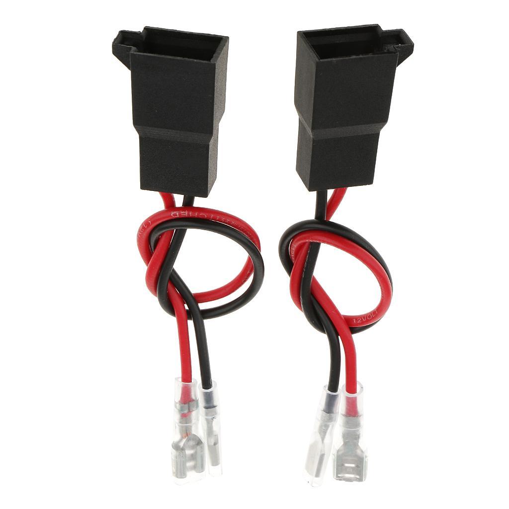 2x 2 Pieces Car Audio Speaker Wire Harness Connector for VW