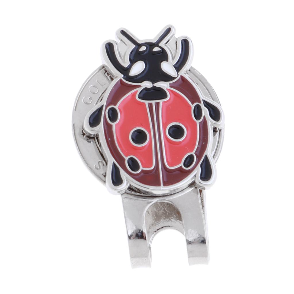 Golf Cap Clip One Putt Ball Marker for Golf Hat Visor Golfer Gift Ladybug