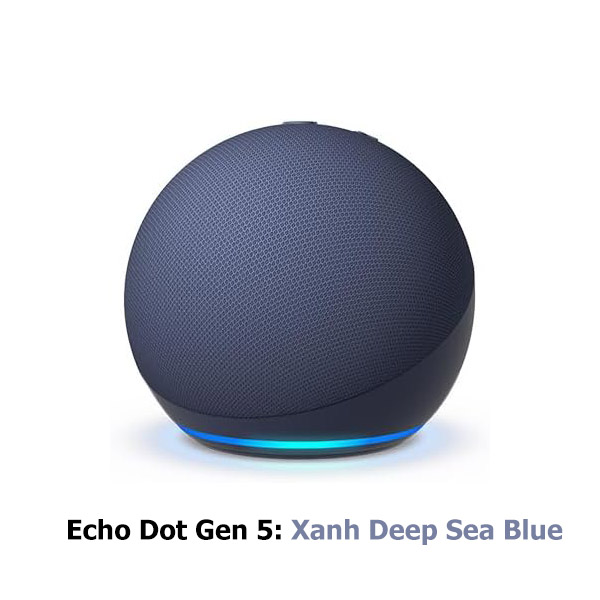 Loa thông minh Amazon Echo Dot Gen 5 Smart Speaker tích hợp trợ lý ảo - Full Color/with Clock - Hàng Nhập Khẩu