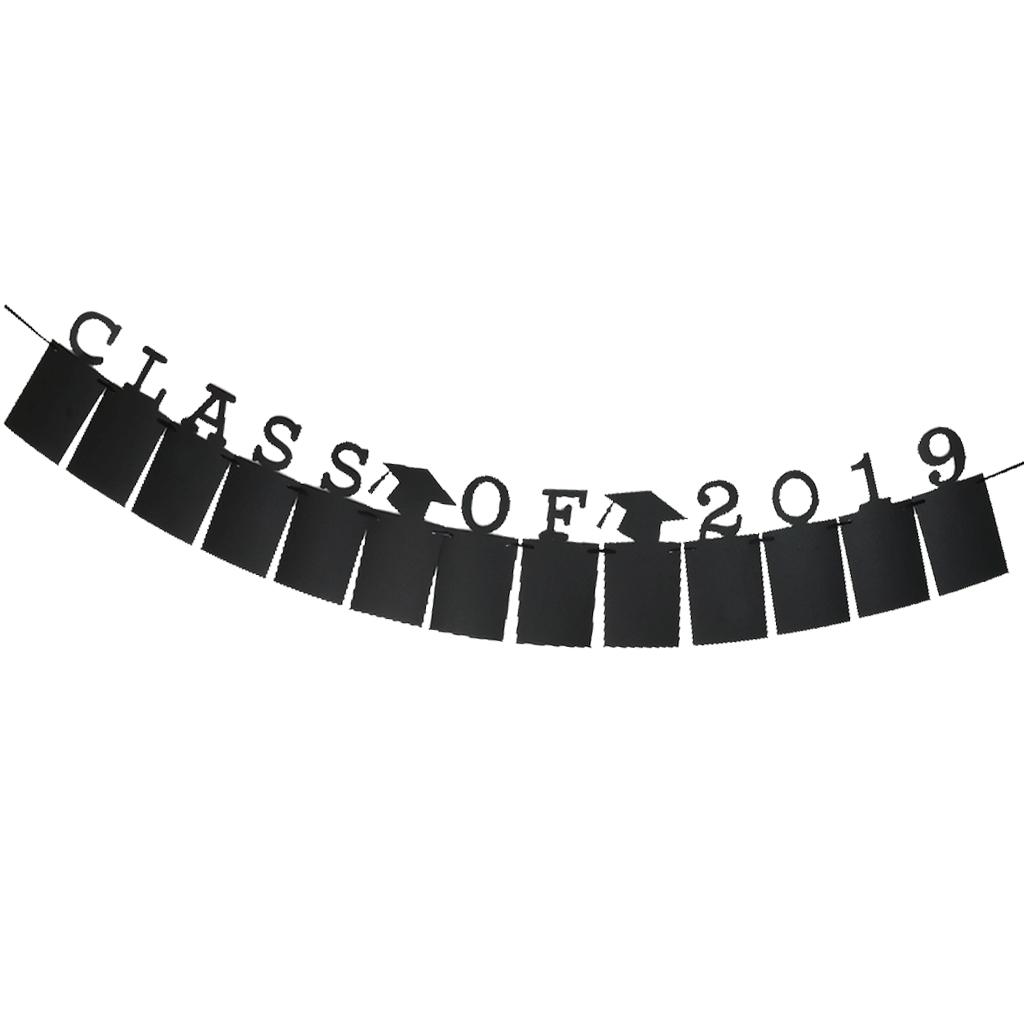 Graduation Photo Banner Class of 2019 Kraft Photo Folder Flag Hanging Decor