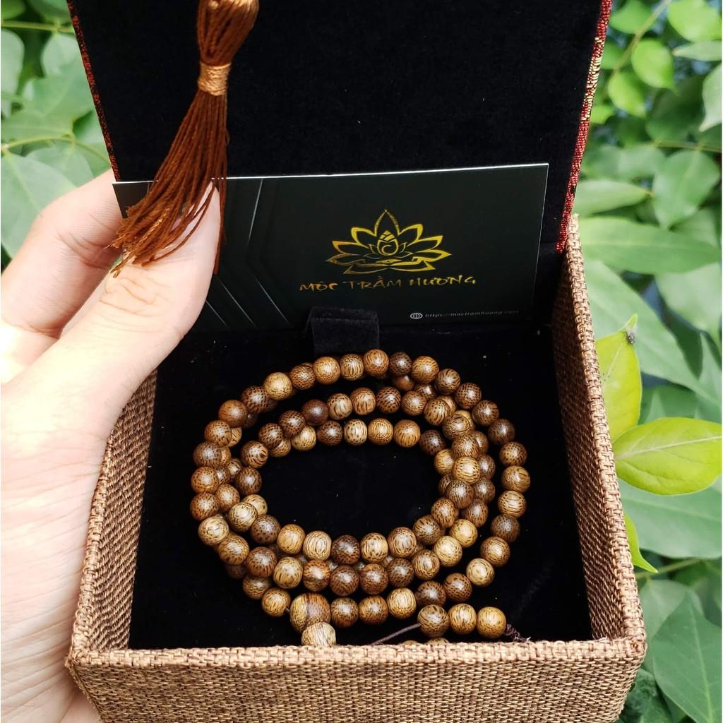 Vòng Tay Trầm Hương Đeo Tay Dạng Chuỗi Hạt 108 Size 6mm