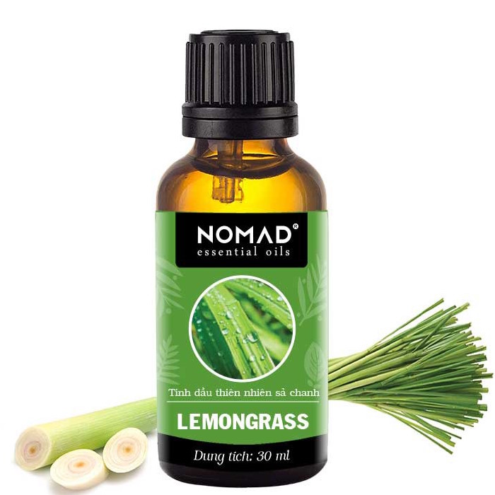 Tinh Dầu Thiên Nhiên Hương Sả Chanh Nomad Essential Oils Lemongrass 30ml