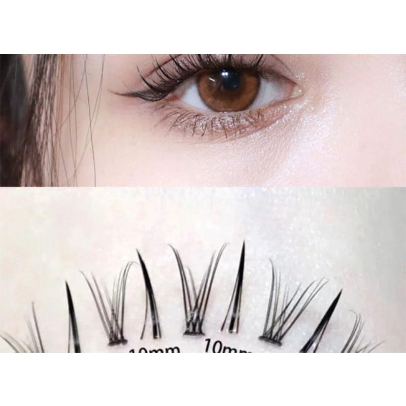 Tặng keo dán+ nhíp.Lông mi giả chữ A mix đuôi cá hót trend tiktok 2021