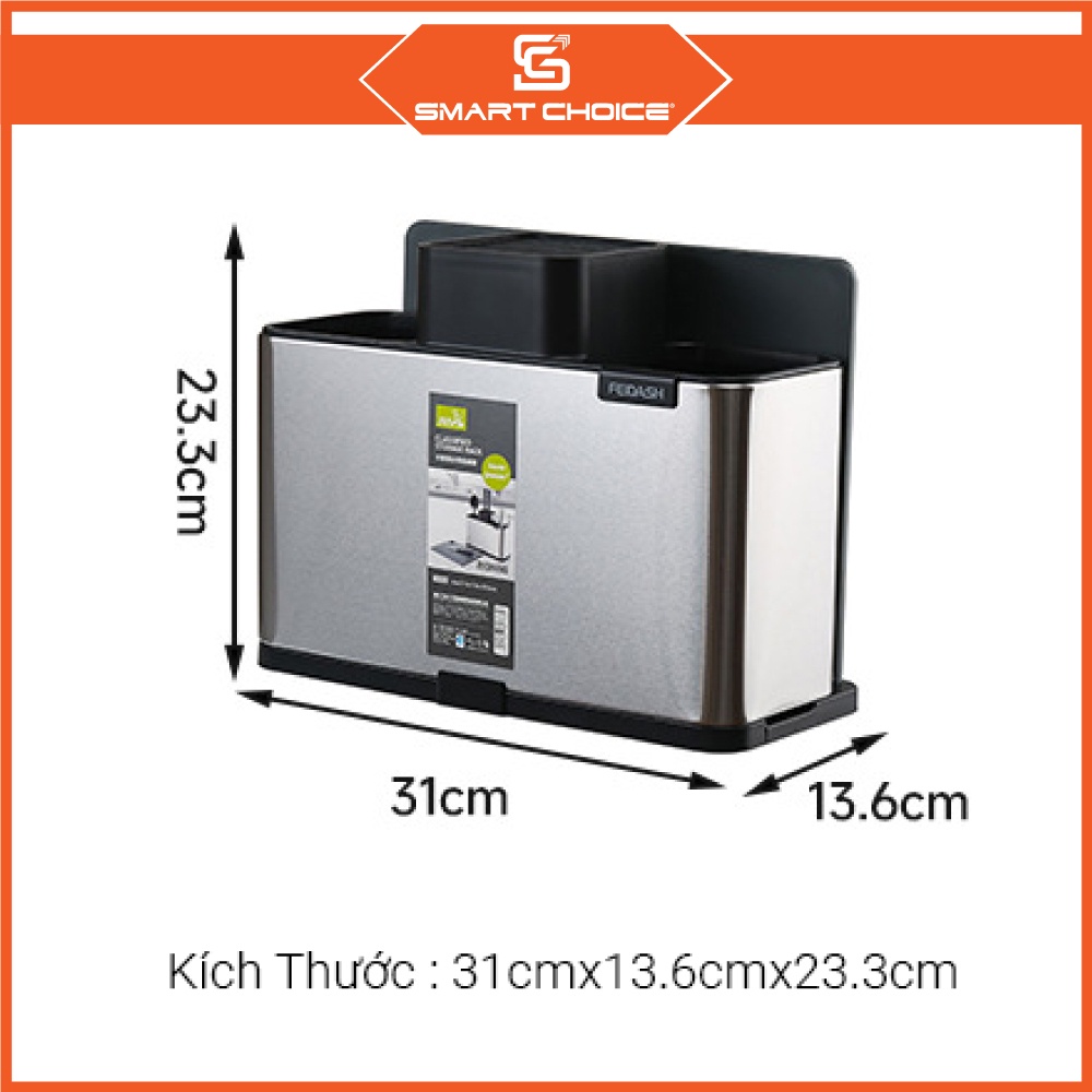 Kệ Đựng Dao Thớt Đa Năng SMARTCHOICE , Ống Đựng Đũa Muỗng Nhà Bếp Inox 304 Cao Cấp, Bền Đẹp, Chất Lượng - Hàng Chính Hãng