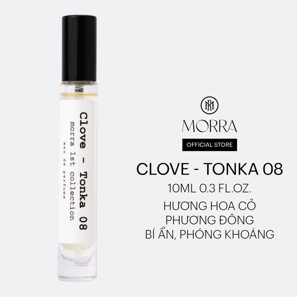 Nước hoa Nam Morra No.008 (Clove Tonka 08), nguyên liệu nhập Pháp, mùi hương bí ẩn, cuốn hút, gợi cảm, lưu hương lâu - dạng xịt 10ml