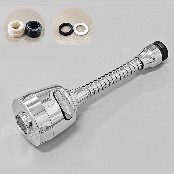 Vòi Rửa Chén Tăng Áp Inox 2 Chế Độ Nước Xoay 360 Độ