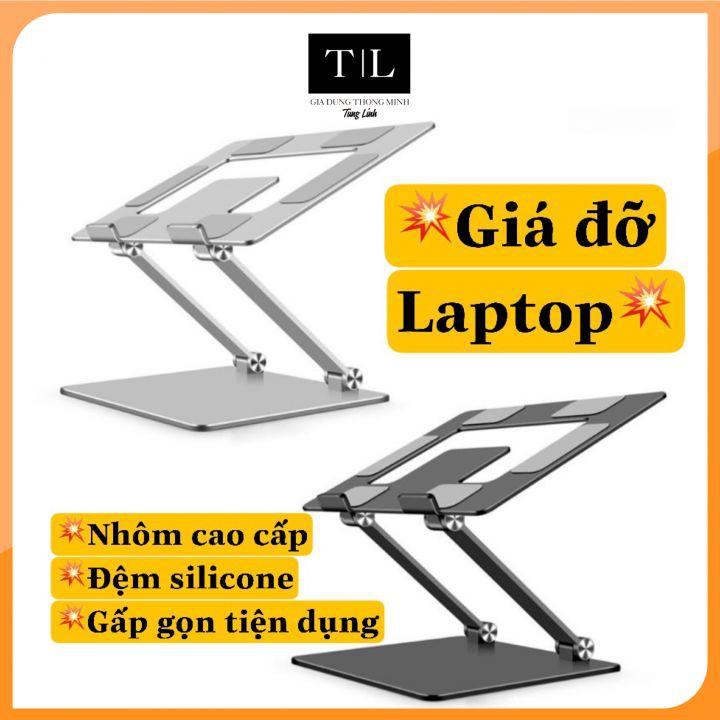 Giá Đỡ Kệ Laptop Gấp Gọn Đa Năng ChữZNhôm cao cấp Silicone đa điểm chống trượt tản nhiệt tốt cho máy