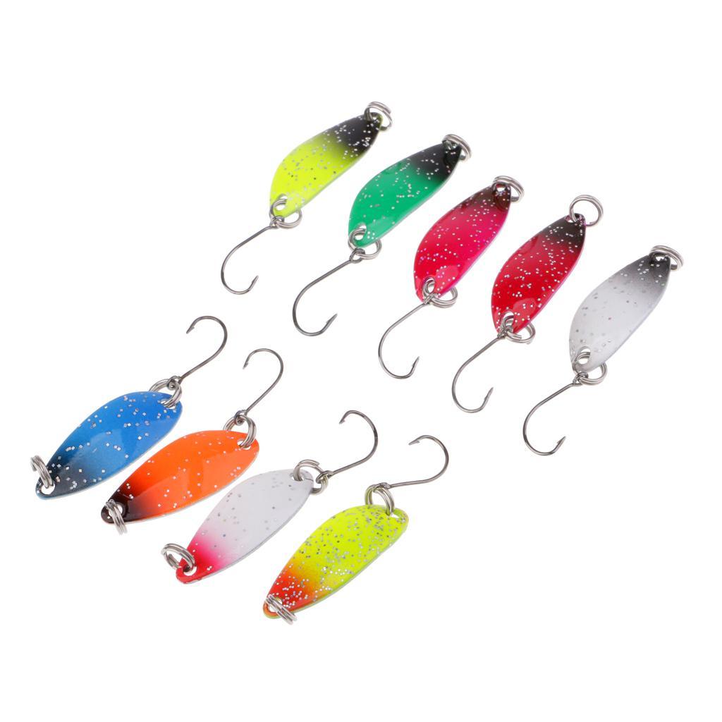 13 Pieces Spinner Spoon Fishing Lure Hard Metal Jig Head Wobblers Lure Popper Baits