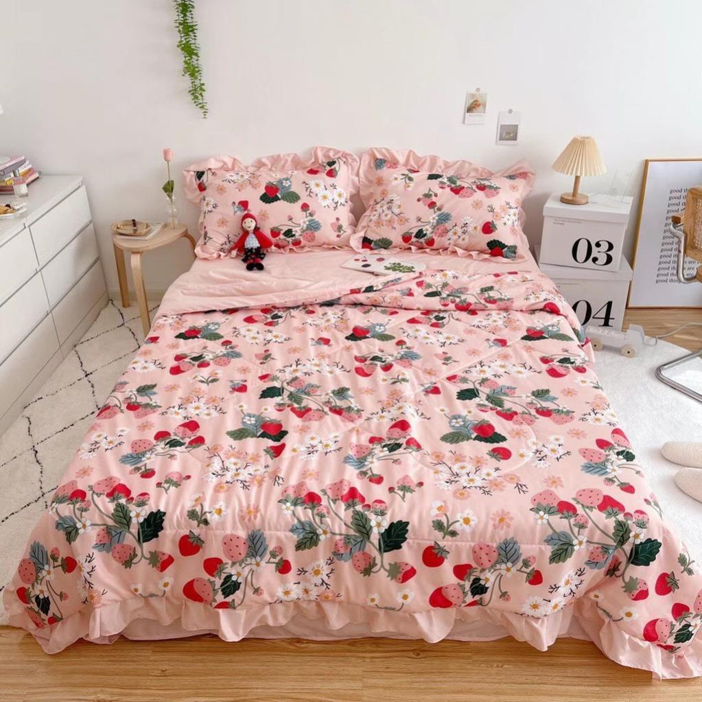 Bộ chăn ga gối đũi mềm mịn nhiều mẫu mã đẹp